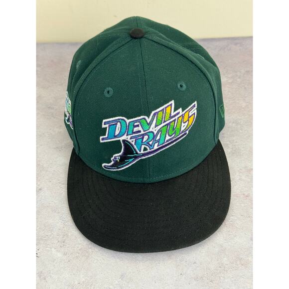 Vintage Tampa Bay Devil Rays Inaugural Season 1998 Fitted Hat 7 1/2 New Era